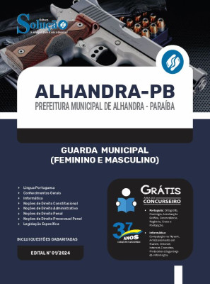 Apostila Prefeitura de Alhandra - PB 2024 - Guarda Municipal (Feminino e Masculino) - Imagem 3