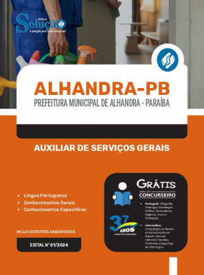 Apostila Prefeitura de Alhandra - PB 2024 - Auxiliar de Serviços Gerais - Imagem 3