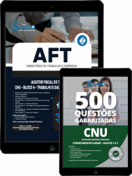 Capa Combo Digital AFT - Auditor Fiscal do Trabalho - CNU - Bloco 4 - Trabalho e Saúde do Trabalhador