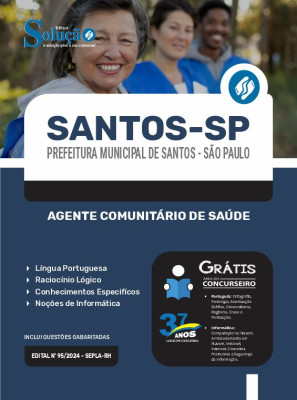 Apostila Prefeitura de Santos - SP 2024 - Agente Comunitário de Saúde - Imagem 3