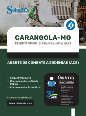 Apostila Prefeitura de Carangola - MG 2024 - Agente de Combate a Endemias (ACE) - Imagem 3