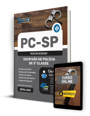 Apostila PC-SP 2024 - Escrivão de Polícia de 3ª Classe - Imagem 1