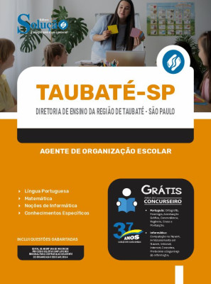 Apostila Diretoria de Ensino da Região de Taubaté - SP 2024 - Agente de Organização Escolar - Imagem 3