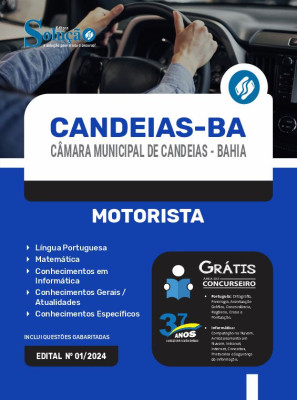 Apostila Câmara de Candeias - BA 2024 - Motorista - Imagem 3