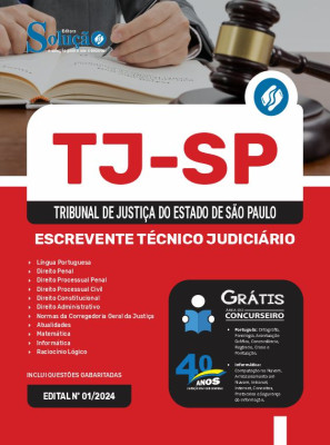 Apostila TJ-SP 2024 - Escrevente Técnico Judiciário - Imagem 3