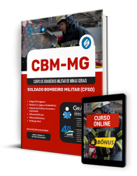 Capa Apostila CBM-MG 2024 - Soldado Bombeiro Militar (Curso de Formação de Soldados Bombeiros Militar do Quadro de Praças)