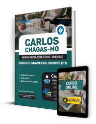 Capa Apostila Prefeitura de Carlos Chagas - MG 2024 - Ensino Fundamental Incompleto