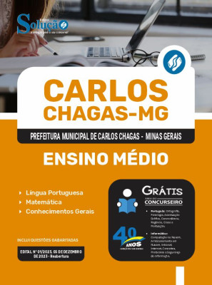 Apostila Prefeitura de Carlos Chagas - MG em PDF 2024 - Ensino Médio - Imagem 1