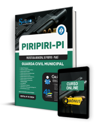 Capa Apostila Prefeitura de Piripiri - PI 2024 - Guarda Civil Municipal