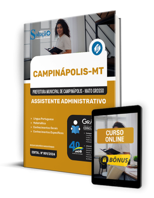 Apostila Prefeitura de Campinápolis - MT 2024 - Assistente Administrativo - Imagem 1