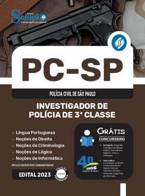 Apostila PC-SP 2024 - Investigador de Polícia de 3ª Classe - Imagem 3