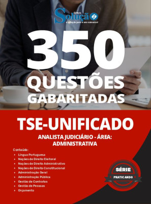 Caderno de Questões TSE Unificado - Analista Judiciário - Área: Administrativa - 350 Questões Gabaritadas - Imagem 2