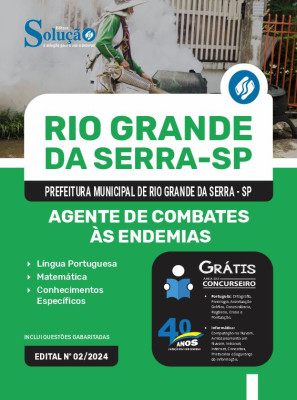 Apostila Prefeitura de Rio Grande da Serra - SP 2024 - Agente de Combates ás Endemias - Imagem 3