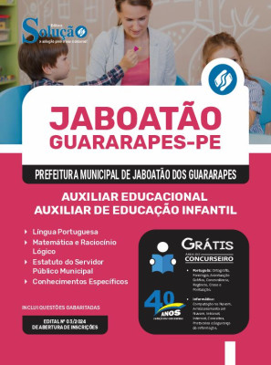 Apostila Prefeitura de Jaboatão dos Guararapes - PE  - Auxiliar Educacional - Auxiliar de Educação Infantil - Imagem 3