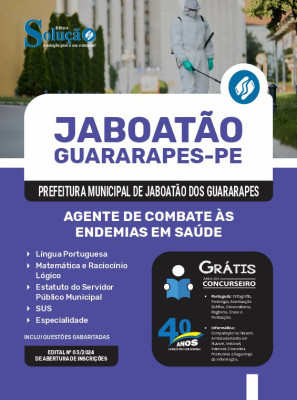 Apostila Prefeitura de Jaboatão dos Guararapes - PE  - Agente de Combate às Endemias em Saúde - Imagem 3