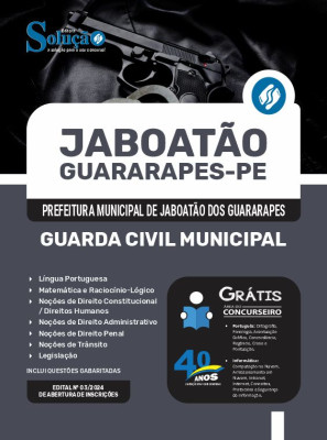 Apostila Prefeitura de Jaboatão dos Guararapes - PE  - Guarda Civil Municipal - Imagem 3