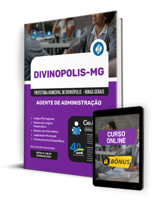 Apostila Prefeitura de Divinópolis - MG 2024 - Agente de Administração