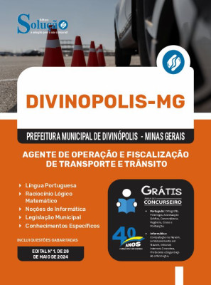 Apostila Prefeitura de Divinópolis - MG 2024 - Agente de Operação e Fiscalização de Transporte e Trânsito - Imagem 3