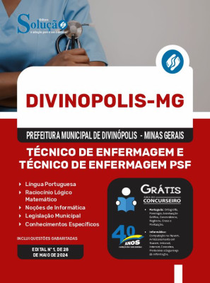 Apostila Prefeitura de Divinópolis - MG 2024 - Técnico de Enfermagem e Técnico de Enfermagem PSF - Imagem 3