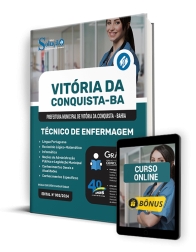 Capa Apostila Prefeitura de Vitória da Conquista - BA 2024 - Técnico de Enfermagem