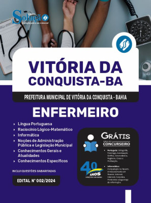 Apostila Prefeitura de Vitória da Conquista - BA 2024 - Enfermeiro - Imagem 3