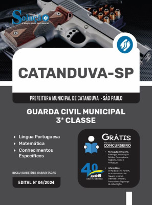 Apostila Prefeitura de Catanduva - SP 2024 - Guarda Civil Municipal - 3ª Classe - Imagem 3