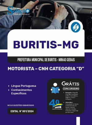 Apostila Prefeitura de Buritis - MG 2024 - Motorista - CNH Categoria D - Imagem 3