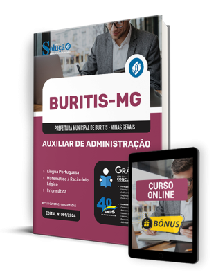 Apostila Prefeitura de Buritis - MG 2024 - Auxiliar de Administração - Imagem 1