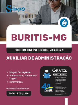 Apostila Prefeitura de Buritis - MG 2024 - Auxiliar de Administração - Imagem 3