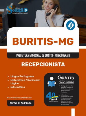 Apostila Prefeitura de Buritis - MG  - Recepcionista - Imagem 3