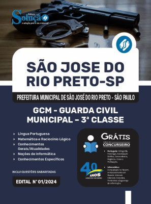 Apostila Prefeitura de São José do Rio Preto - SP 2024 - GCM - Guarda Civil Municipal - 3ª Classe - Imagem 3