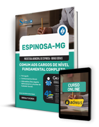 Capa Apostila Prefeitura de Espinosa - MG 2024 - Comum aos Cargos de Nível Fundamental Completo