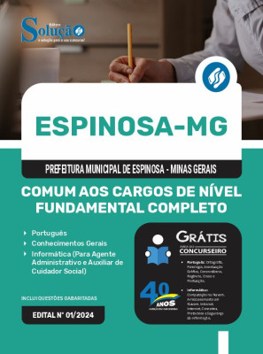 Apostila Prefeitura de Espinosa - MG  - Comum aos Cargos de Nível Fundamental Completo - Imagem 3