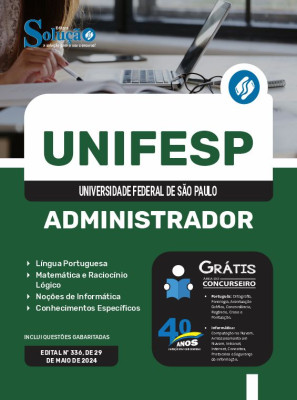 Apostila UNIFESP 2024 - Administrador - Imagem 3