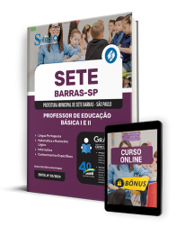Capa Apostila Prefeitura de Sete Barras - SP 2024 - Professor de Educação Básica I e II