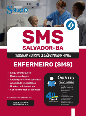 Apostila SMS Salvador 2024 - Enfermeiro (SMS) - Imagem 3