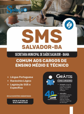 Apostila SMS Salvador 2024 - Comum aos Cargos de Ensino Médio e Técnico - Imagem 3