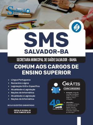 Apostila SMS Salvador 2024 - Comum aos Cargos de Ensino Superior - Imagem 3