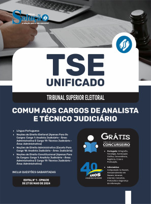 Apostila TSE Unificado 2024 - Comum aos Cargos de Analista e Técnico Judiciário - Imagem 3