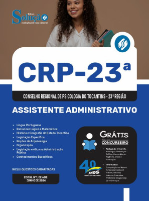 Apostila CRP 23 2024 - Assistente Administrativo - Imagem 3