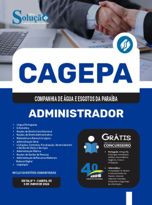 Apostila CAGEPA em PDF 2024 - Administrador - Imagem 1