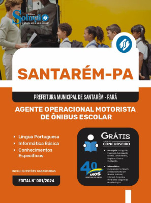 Apostila Prefeitura de Santarém - PA 2024 - Agente Operacional Motorista de Ônibus Escolar - Imagem 3