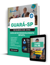 Capa Apostila Prefeitura de Guará - SP 2024 - Auxiliar de Desenvolvimento Infantil
