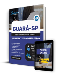 Capa Apostila Prefeitura de Guará - SP 2024 - Assistente Administrativo