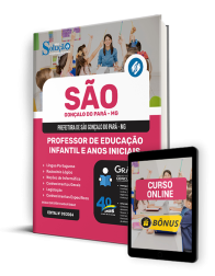 Capa Apostila Prefeitura de São Gonçalo do Pará - MG 2024 - Professor de Educação Infantil e Anos Iniciais