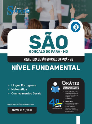 Apostila Prefeitura de São Gonçalo do Pará - MG 2024 - Nível Fundamental - Imagem 3