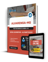 Capa Apostila Prefeitura de Alvarenga - MG 2024 - Nível Elementar - Alfabetizado