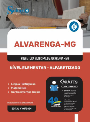 Apostila Prefeitura de Alvarenga - MG 2024 - Nível Elementar - Alfabetizado - Imagem 3