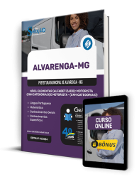 Capa Apostila Prefeitura de Alvarenga - MG 2024 - Nível Elementar (Alfabetizado): Motorista