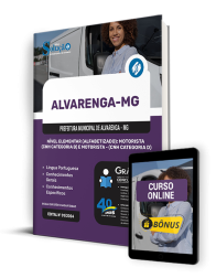 Capa Apostila Prefeitura de Alvarenga - MG 2024 - Nível Elementar (Alfabetizado): Motorista